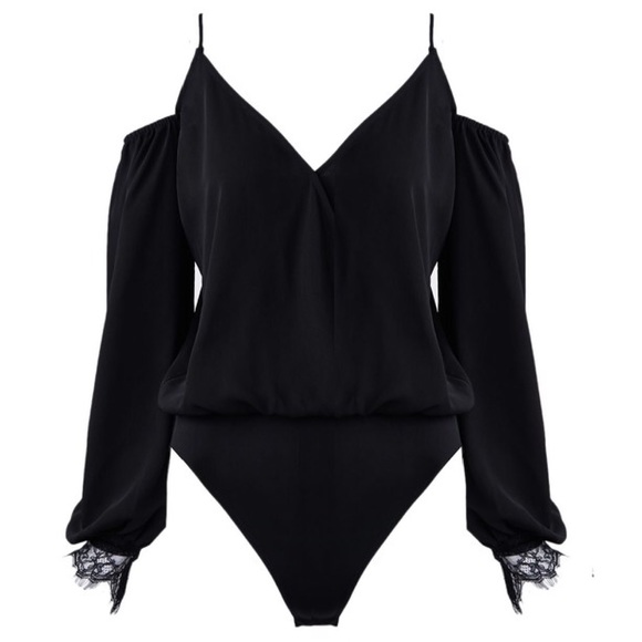 Slay It Cold Shoulder Bodysuit - Picture 2 of 8
